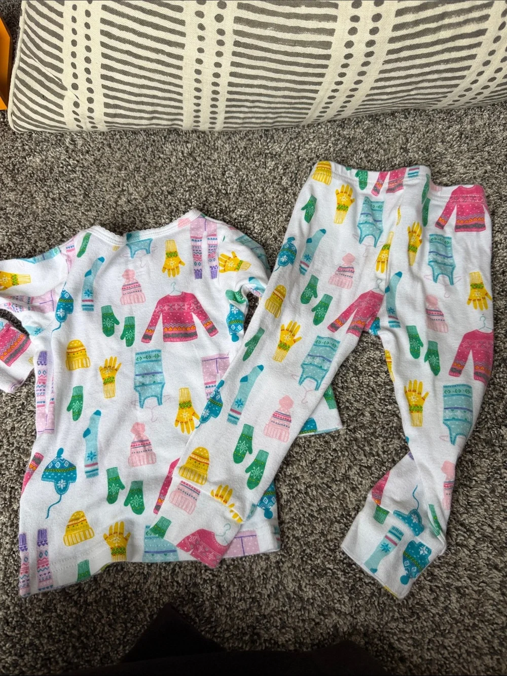 Carters cotton long sleeve pajama set size 9m